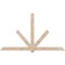Ekena Millwork Kennewick Smooth Timber Gable Bracket, Douglas Fir, 108"W x 63"H x 3 1/2"D x 5 1/2"F, 14/12 Pitch GBW108X63X0406KEN00SDF - alternate 1